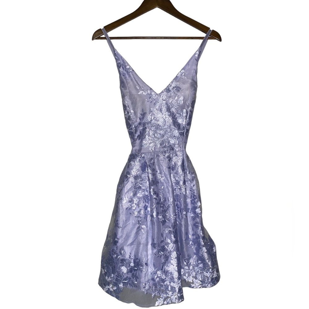 BCX Junior Girl Allover Floral Embroidered Mini Dress Fit & Flare Formal NEW S13